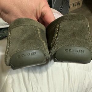 Coach Men's Suede Loafers - Khaki